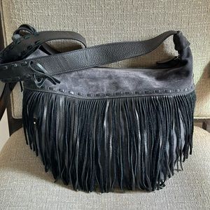 Ralph Lauren Suede Fringe Crossbody Bag